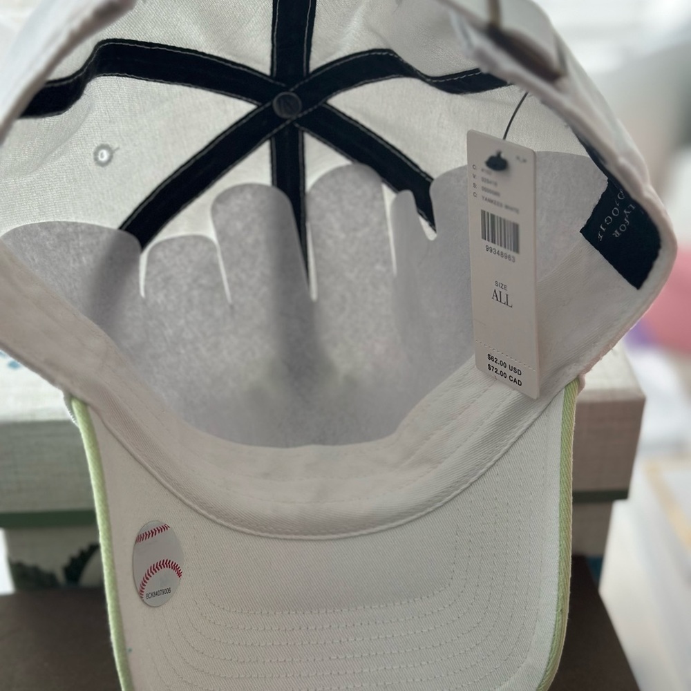 47 NY Adult Cap - White and Light Green - Picture 4 of 7